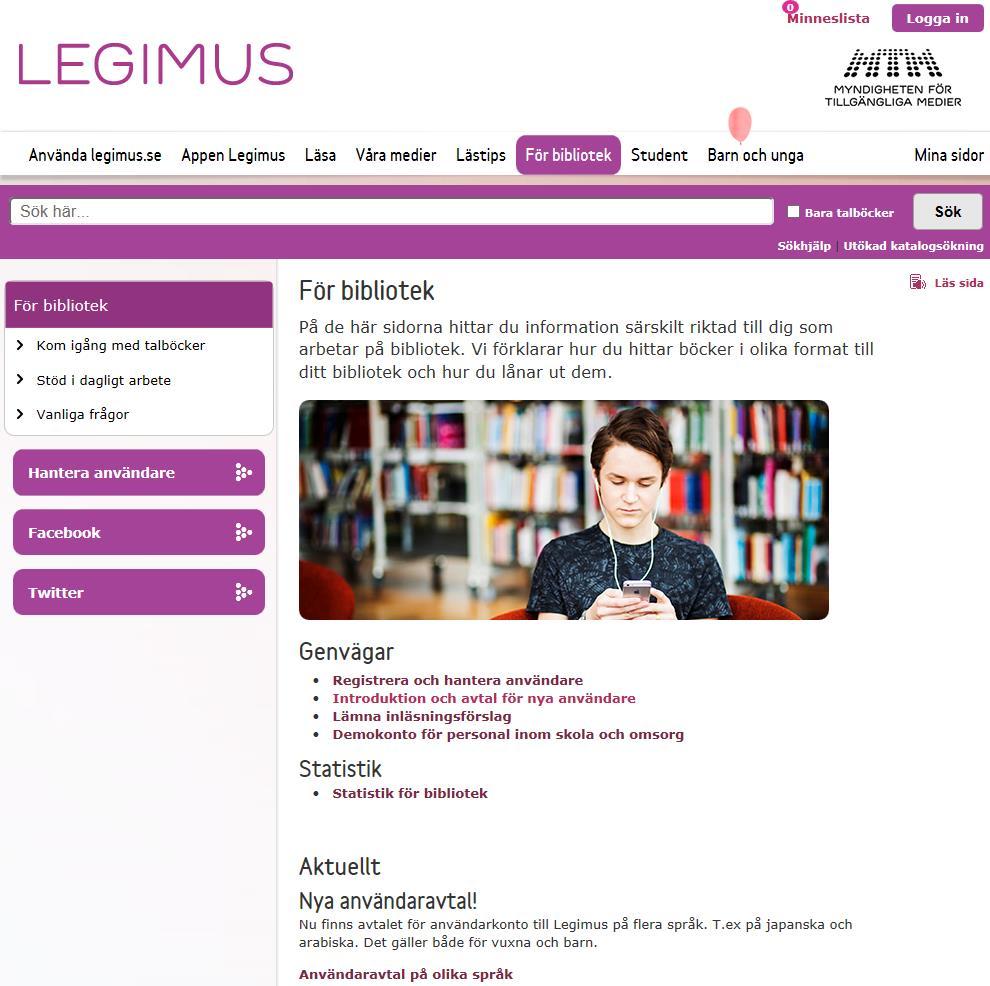 Information om talbokshanteringen Manualer,