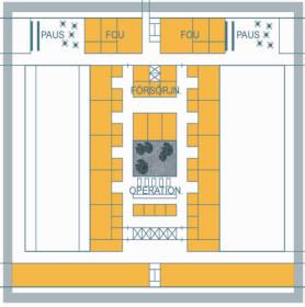 LOCUM AB 3S-fastighetsavsnitt Karolinska Solna 31(46) 2004-09-28 LOC 0303-0568 installationer av tekniska system, hissar och trappor påverkas inte av hur byggnaden inreds och utnyttjas och dessa