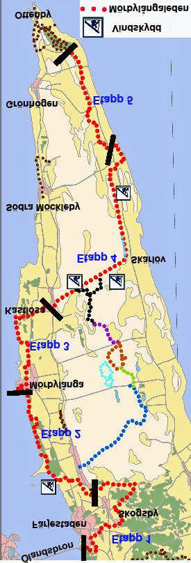 Mörbylångaleden Avstånd: 83 km 24 Etapp 1: Ölands Turistbyrå - Station Linné, Skogsby. Avstånd: 18 km Etapp 2: Station Linné, Skogsby - Mörbylånga torg.