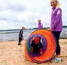 Här finns stor lekplats, barnaktiviteter, vår populära