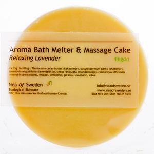 Ekologisk hudvård för alla Aroma Bath Melter & Massage Cake 60,00 kr Ekologisk massagekaka på en bas av kakao- och sheasmör.