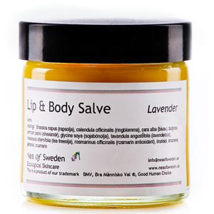 Ekologisk hudvård för alla Lip and Body Salve 45,00 kr Ekologisk salva/cerat som hjälper huden att bibehålla sin naturliga fukt.