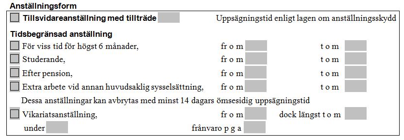 Anställningsformer LO i 3 OBS!