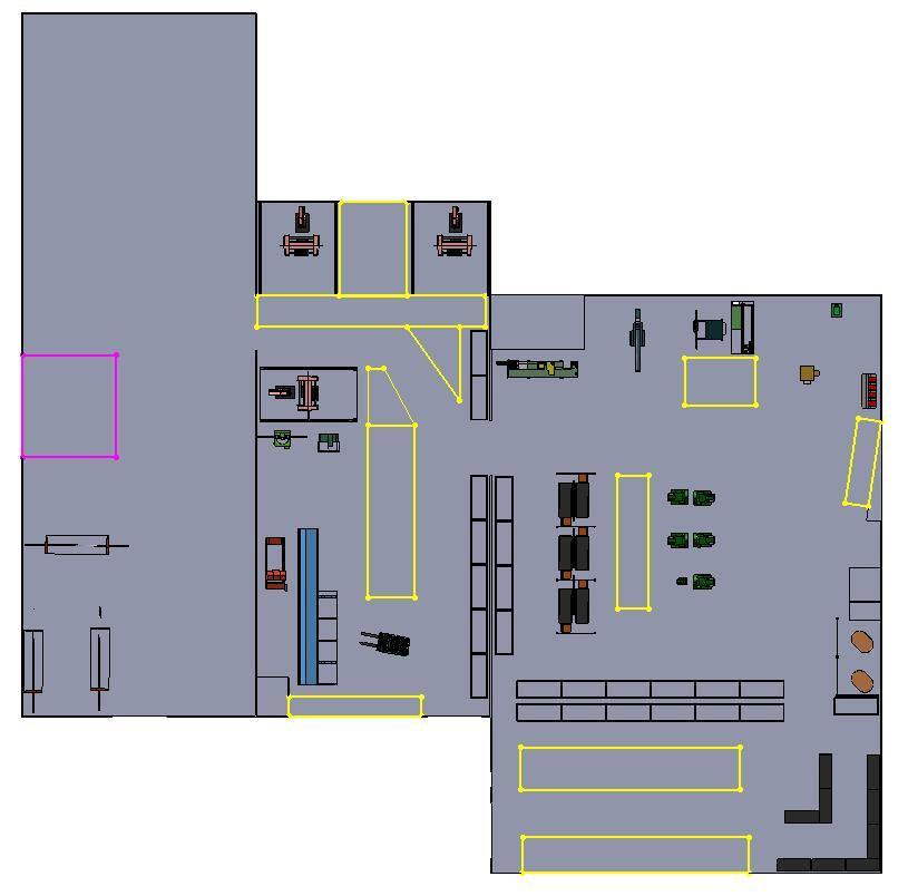 Resultat Figur 5.1 Layoutförslag A - Enskilt rörlager 5.1.1.1 Bedömning av layoutförslag A Enligt värderingsschemat, se bilaga 8, blev summan 103 poäng för layoutförslag A.