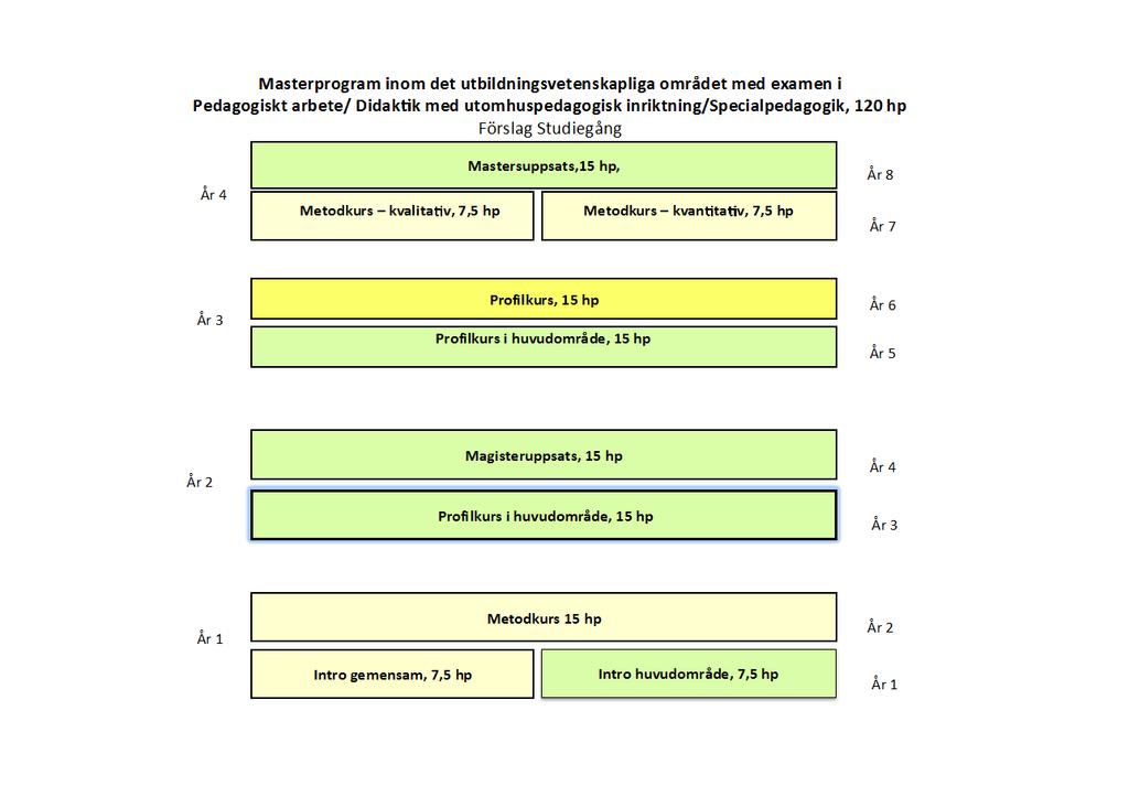 Progression i programmet Progressionen i programmet tydliggörs i kursplanerna. Progressionen finns som ett steg mellan introduktionskurserna och profilkurserna i respektive huvudområde.