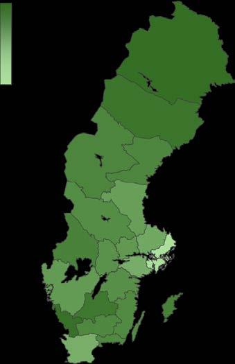 3% 9% 17% 7% Figur 6 Antal bussar lastbilar i trafik efter drivmedel, år 216.