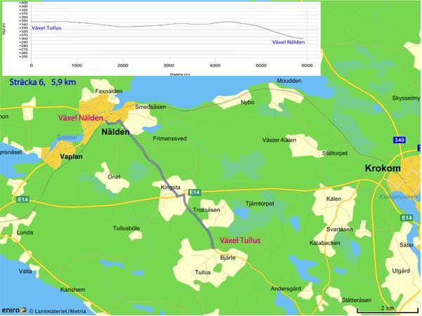 Sträcka 6 Tullus Nälden 6,1 km Tullus 63.309213, 14.