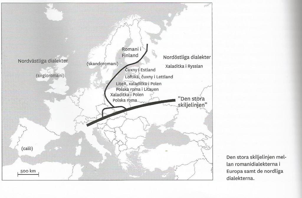 6 en relativt stor grupp i Sverige. Den finska kale romanin har också sitt ursprung från de första till Sverige invandrande romerna på 1500-talet.