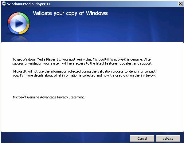 4.1.2 Installering av Windows Media Player 11 1 Stoppa in den medlevererade CD:n i CD-spelaren på din dator.