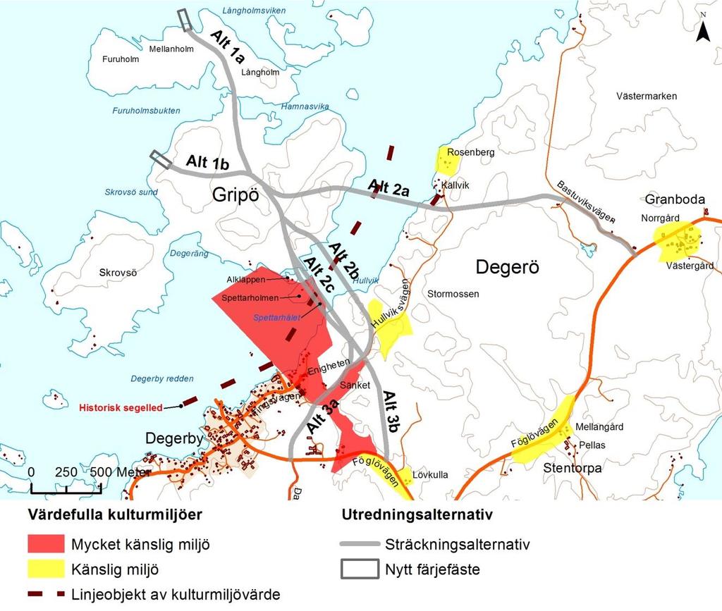 I stora drag har odlingslandskapet med sammanhållna bymiljöer behållit sin struktur och förändringen under det sena 1900-talet är förhållandevis liten.