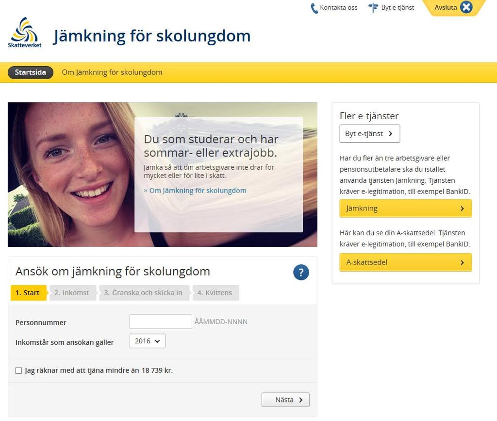 Jämkning - ändrad beräkning av skatteavdrag Om