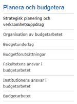 Alla kostnader ska budgeteras Verksamhetens samtliga intäkter och kostnader budgeteras: Personalkostnader Övriga driftskostnader Lokal- och infrastrukturkostnader Indirekta