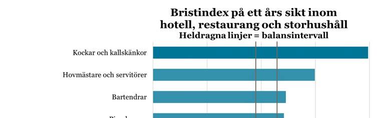 Jobbmöjligheterna inom yrkesområdet blir sammantaget goda under det närmaste året. Allra bäst är jobbmöjligheterna för kockar och kallskänkor där konkurrensen om jobben är mycket liten.