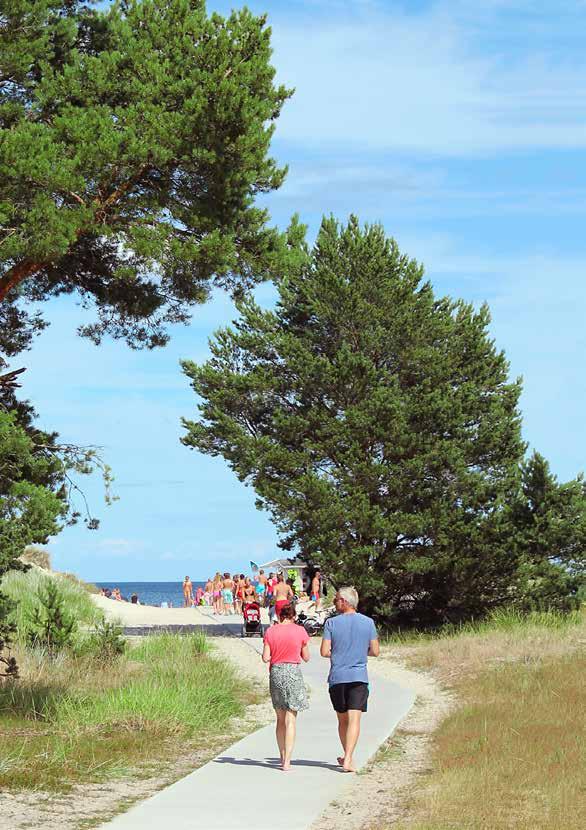 om bödagården. I den vackra öländska naturen, 100 meter från havet, ligger denna lugna fyrstjärniga familjecamping.