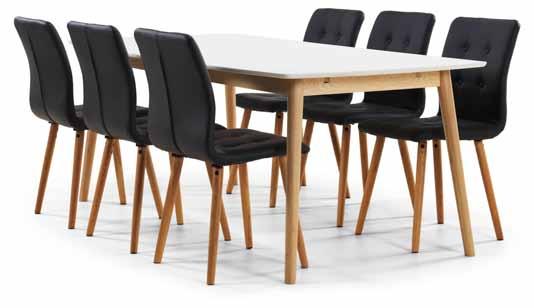 Välj på svarta, vita, cement eller duvblå stolar. 4-pack stolar 3.295: Ord. pris 3.