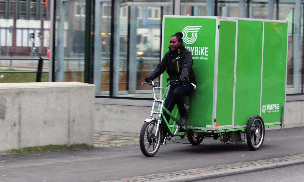 Foto: Johan Wedin/MOVEBYBIKE Det finns nya utvecklingsmöjligheter inom cykelområdet, exempelvis att främja ökad cykling för gods-och citylogistik.