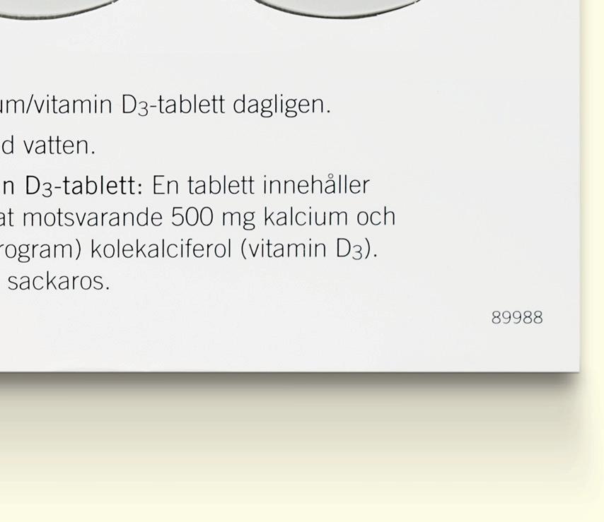 Du ska inte ta alendronat och kalcium/vitamin D på samma dag.
