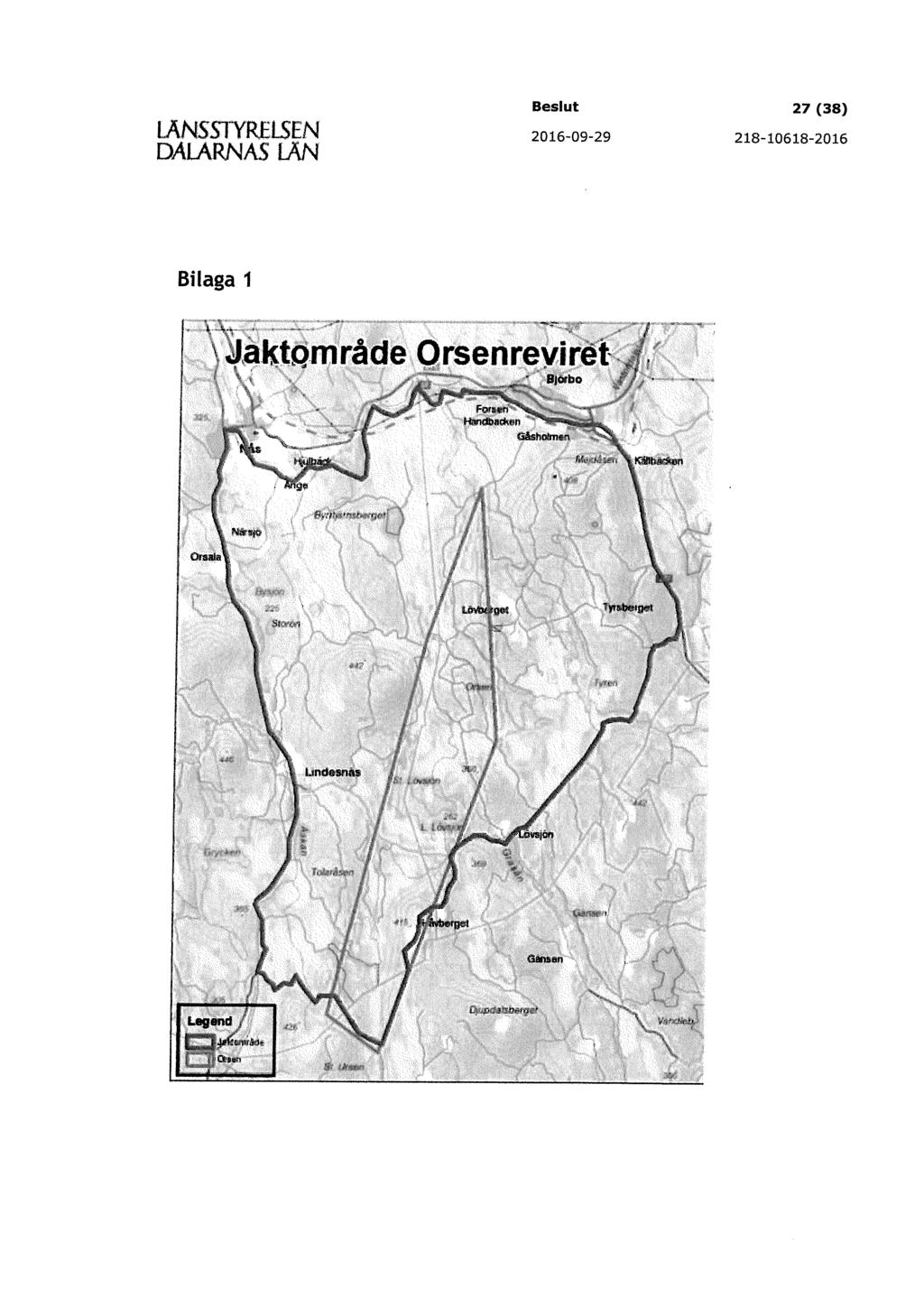 LÄNSSTYRELSEN DALARNAS LÄN Beslut 27