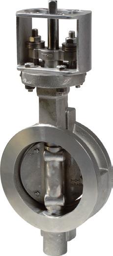 Dimensionsområde DN 50-1200 VM 3210 stål / VM 3211 Material i axel/axeltätning /grafit Material i sätesring för tätning Inconel (option R-PTFE-tätning) -60 C - +600 C Varianter; skillnader mot