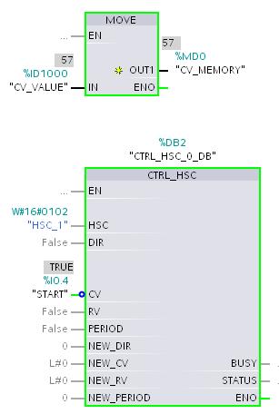 Automationsteknik Sortering av cylindrar 7(8) Användning av high speed conunter Högerklicka på PLC_1 i Project tree, välj Proporties, High speed counter(hsc)1 och markera Enable.