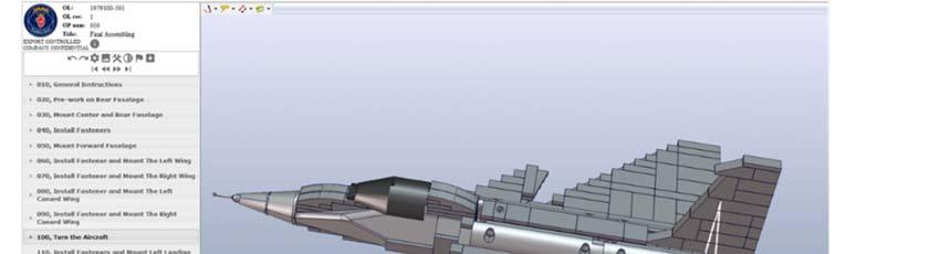 Figur 10 Möjlig demonstrator för SAAB Aeronautics Tidigare bestod arbetsinstruktioner på Saab av rikligt med text.