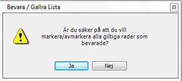 Följande lilla fönster öppnas: 2. Klicka på knappen Ja. Obs!