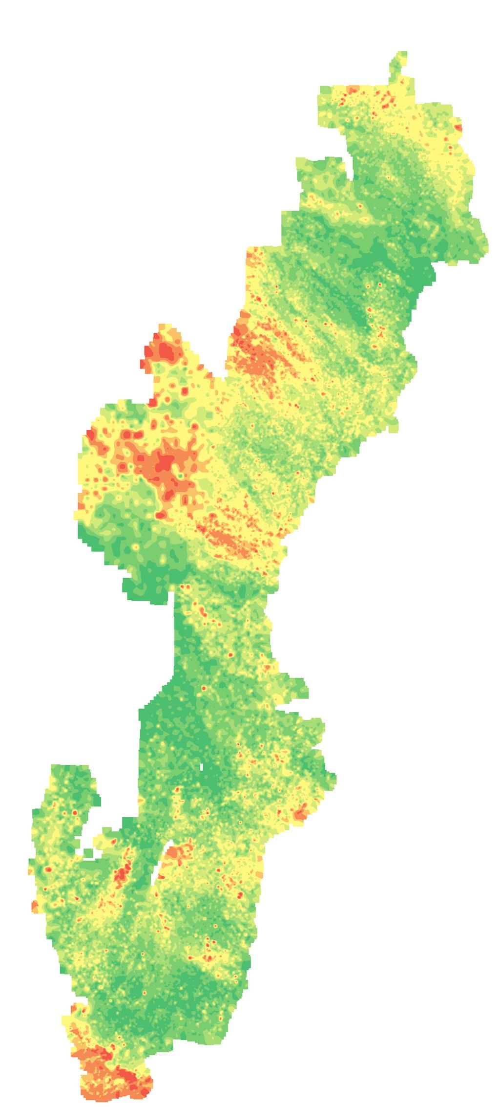 Nickelhalt (ppm) Nickel content (ppm) perc. 99 95 90 70 50 30 10 >45 29 45 23 29 14 23 10 14 7 10 4 7 <4 Fig 1. Nickel i moränprover.