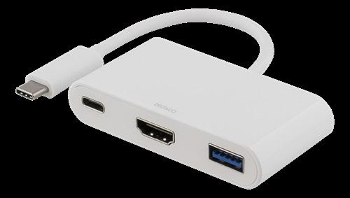 1 Gen 1-hubb Smidig USB-hubb med USB-C hane som ger dig möjligheten att ge din USB-C enhet tre stycken USB 3.1 Gen 1-portar.