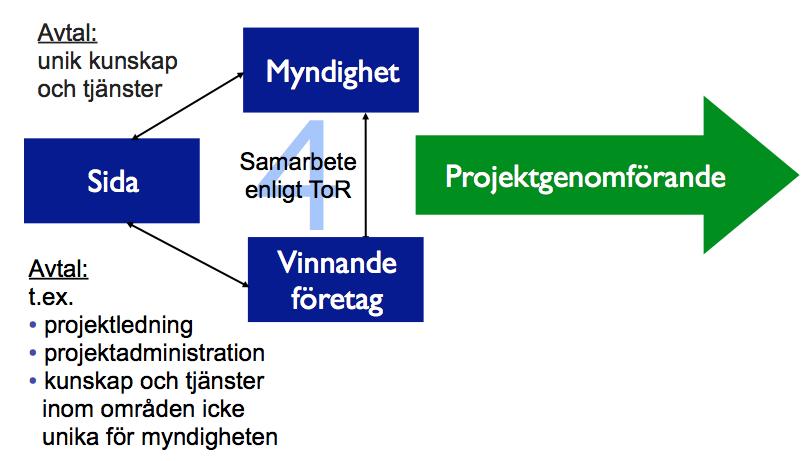 För uppdrag där den icke-unika kompetensen endast utgör en liten del av uppdraget bör myndigheten själv får utföra