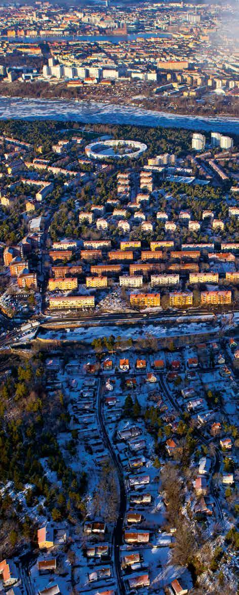 finns i innerstadsnära stadsutvecklingsområden som Söderstaden, Liljeholmen, Älvsjö och Årstaberg.