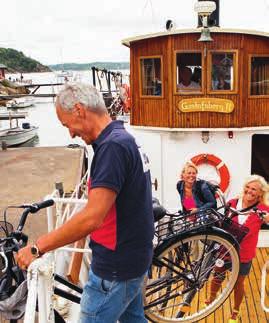 Välj att åka bara båttur eller ta med cykeln ombord på båten och testa någon av cykellederna utmed vägen. SÖNDAG Marstrand DAG 1 TA VÄSTTRAFIKS TÅG från Göteborg till Ytterby.