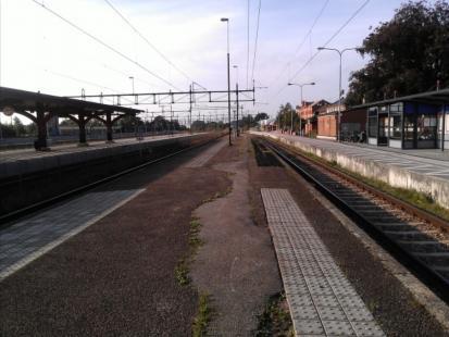 Klotter vid hiss i tunnel under spår Plattform 2 Bristanalys Vid inventeringen av stationerna har en bedömning av kvalitén och standarden på Trafikverkets ansvarsområden plattformar,