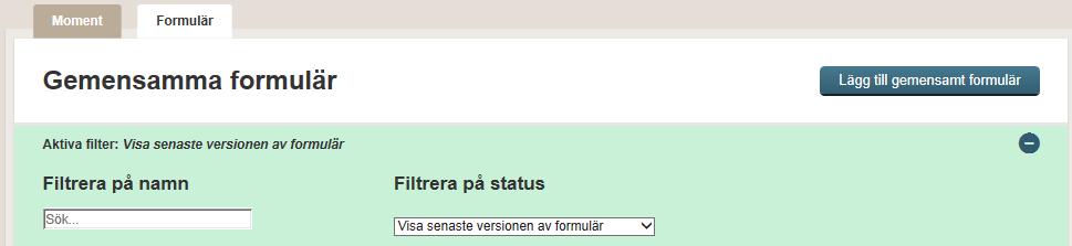 För att fortsätta arbeta med momentet klicka på pilen till höger på det namngivna momentet. 7.