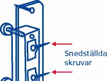 Vanligtvis används lås med tillhållarfunktion eller cylindertyp.