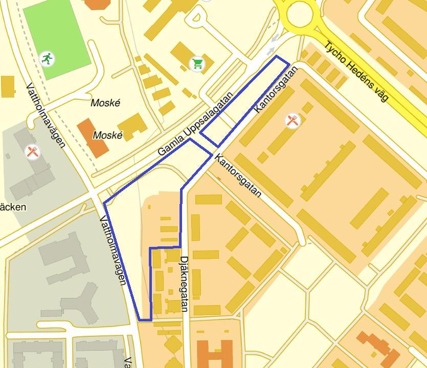 Sida 5 (22) 3 Planområdet och dess förutsättningar Området ligger i Uppsala kommun cirka 1 km norr om Uppsala centrum.