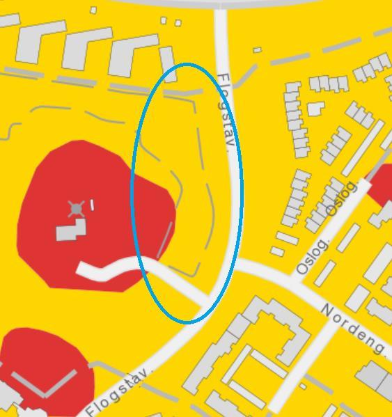 Sida 6 (16) 3.2 Geologiska förutsättningar I hela området är den dominerande jordarten lera (gult) med angränsning till berg i dagen (rött) på kullen i väster där masten står, se Bild 3.