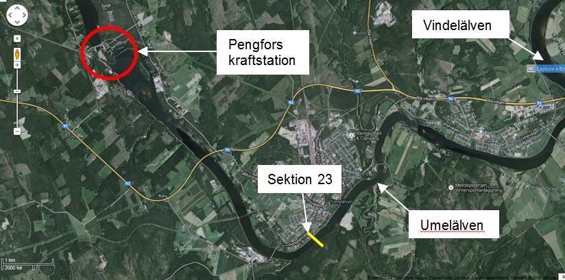 Lägsta turbintappning 40 m 3 /s är lägre än MLQ=45,3 m 3 /s. MLQ behöver således inte spillas bort.