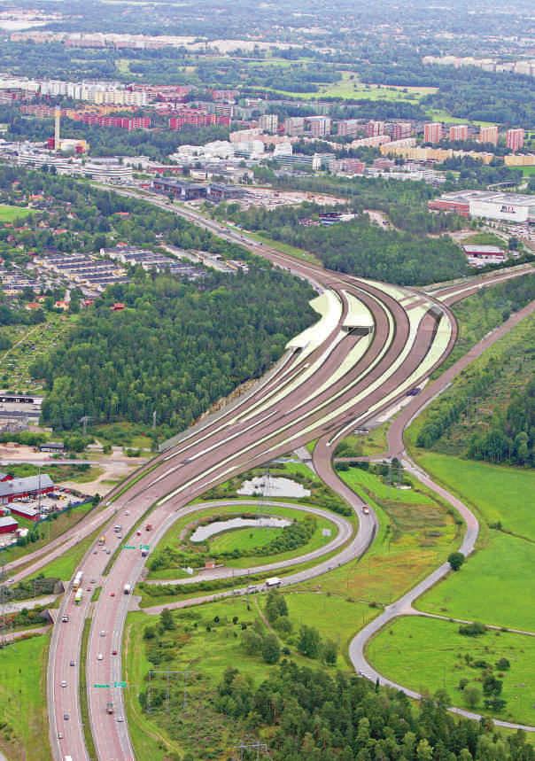 Trafikplats Häggvik sedd norrifrån.