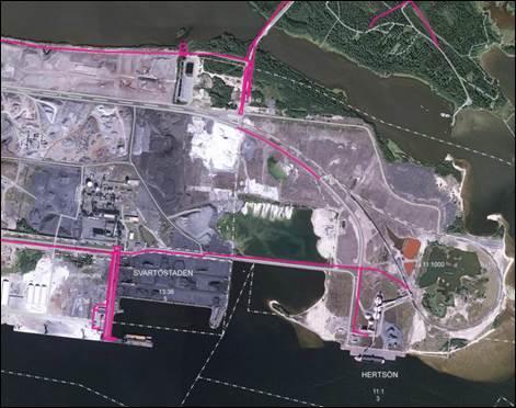 Av planbestämmelserna i planen PL 133 framgår att arbetsområdet ska användas för hamn, industri, kolupplag samt järnvägsverksamhet.