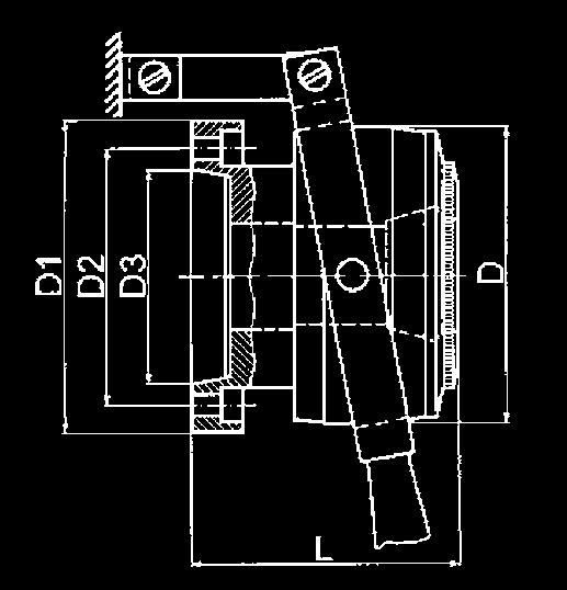 Ø 1,0-42,0 173E SSF 60Z cyl. Ø 115 4,0-60,0 15E SSF 0Z cyl. Ø 130 20,0-0,0 193E Artikel nr Max varvtal L min L1 D D1 D2 D3 H6 Antal fastsp.