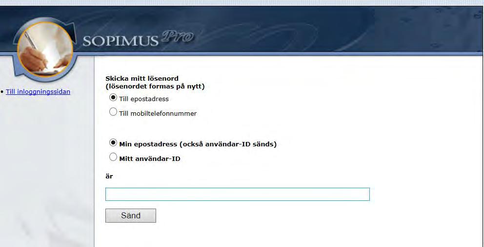 SOPIMUSPRO - examinand Inloggning: https://proweb.optimaedu.