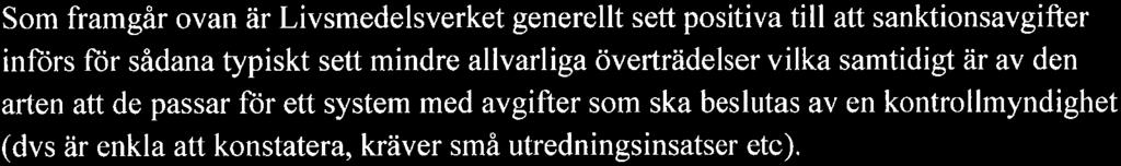 Utredningen diskuterar risken med att införandet av sanktionsavgifter skulle kunna leda till att fler lindriga överträdelser sanktioneras samtidigt som mer allvarliga överträdelser inte alls straffas.