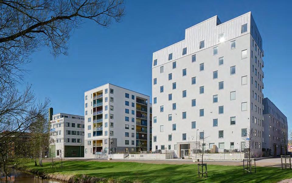 Beställare var HSB och huset ligger i Kvillebäcken, Göteborg och har
