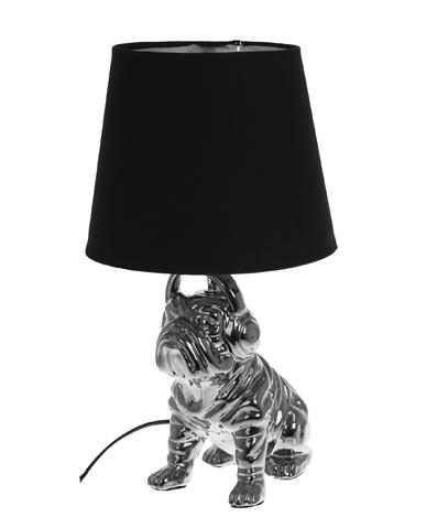 LAMPA BULLDOG KERAMIK VIT 47395 D 13x17/25 H 43 cm fp 12 149,00/stk LAMPA BULLDOG KERAMIK SVART 47396 D 13x17/25 H 43 cm fp 12 149,00/stk LAMPA BULLDOG KERAMIK SILVER 47397 D