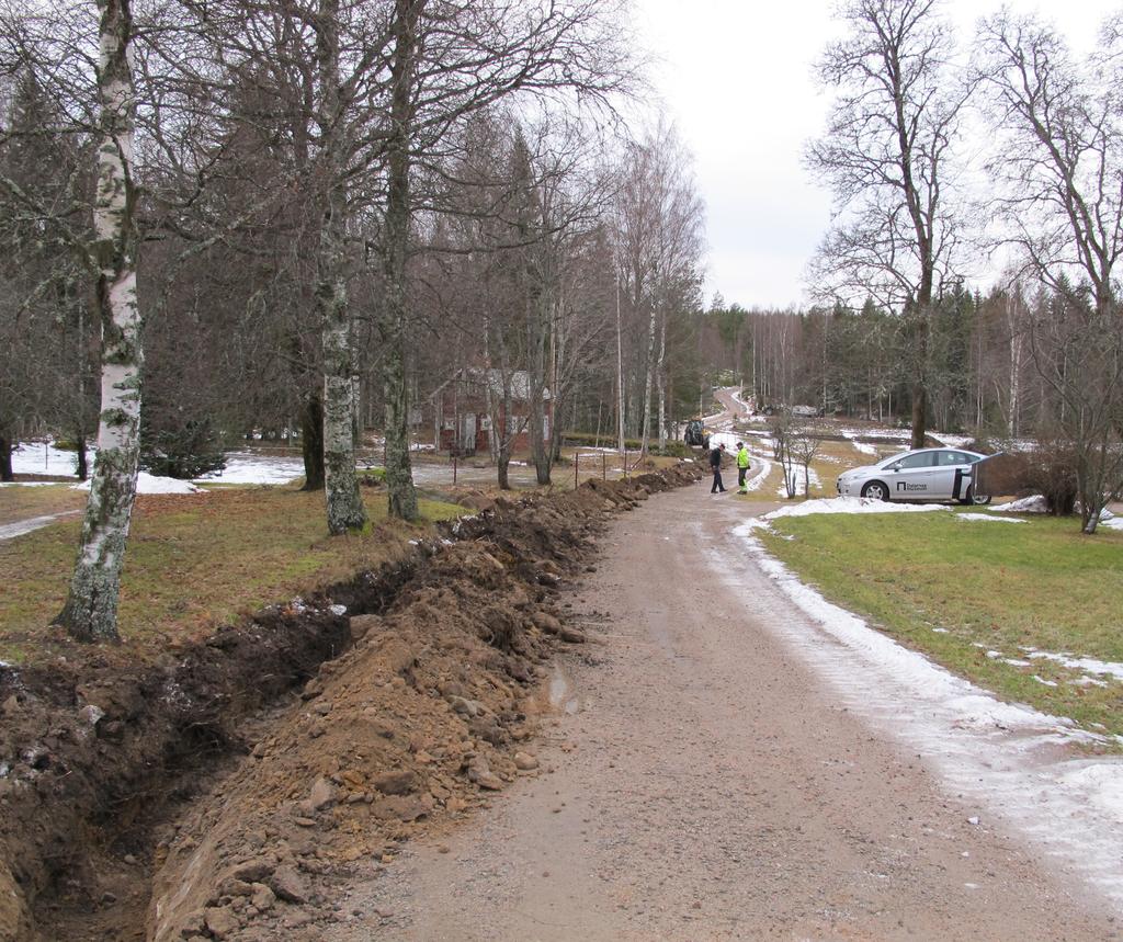 Arkeologisk schaktövervakning BJÖRNMYRA schakt genom bytomt RAÄ 203:1 i