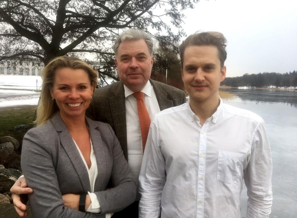 7 Projektchef Jessica Melin Hirschfeldt, fondens direktör Mats Wallenius och vikarierande fondkoordinator Joel Isaksson.