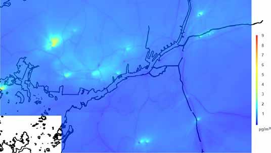 Beräkningar av källbidrag och minskningsscenarier för kvävedioxid i Göteborgsregionen R 2016:18 3.1.5.