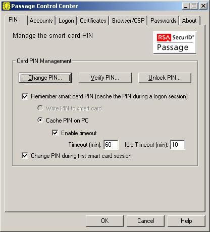 44 Test av RSA Passage Figur 6.1. Control Center för Passage. Källa: Egen konstruktion gång en skyddad operation ska utföras, och sparas där i en valbar tid. De tider som visas i figur 6.