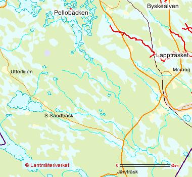 Figur 13. Närmast liggande Natura 2000-områden till det föreslagna området för bearbetningskoncession. Eva-fyndigheten Kartan är hämtad från Naturvårdsverkets hemsida www.naturvardsverket.se.