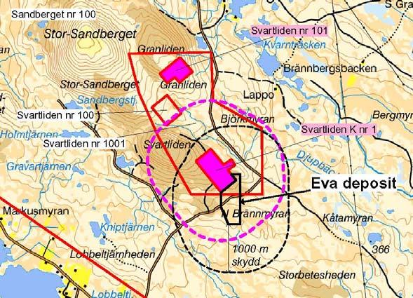 1 Vad ansökan avser North Atlantic National Resources, fortsättningsvis benämnt NAN, ansöker hos Bergsstaten om bearbetningskoncession för fyndigheten Eva, som består av en sulfidmineralisering